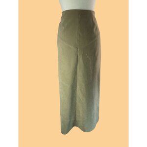 Susan Bristol Womens Size 8 Khaki A-Line Skirt Polyester/Spandex